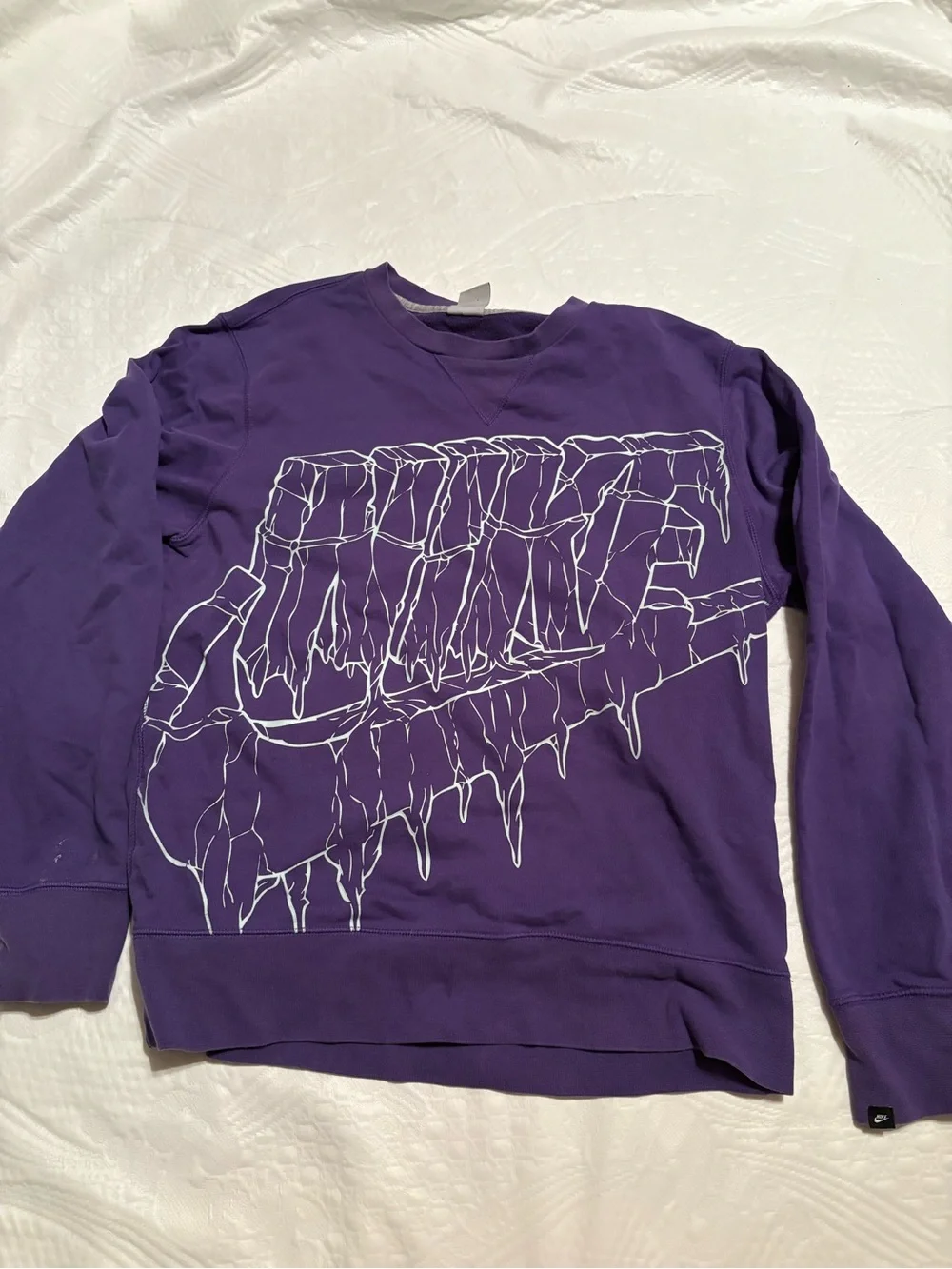 Vintage Nike Sportswear Purple Graphic Crewneck Sweatshirt Size XL